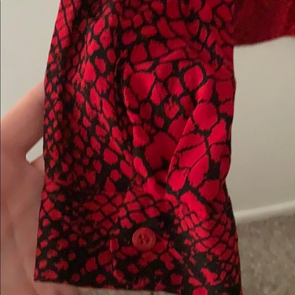 ANA snakeskin print button down - Picture 3 of 8
